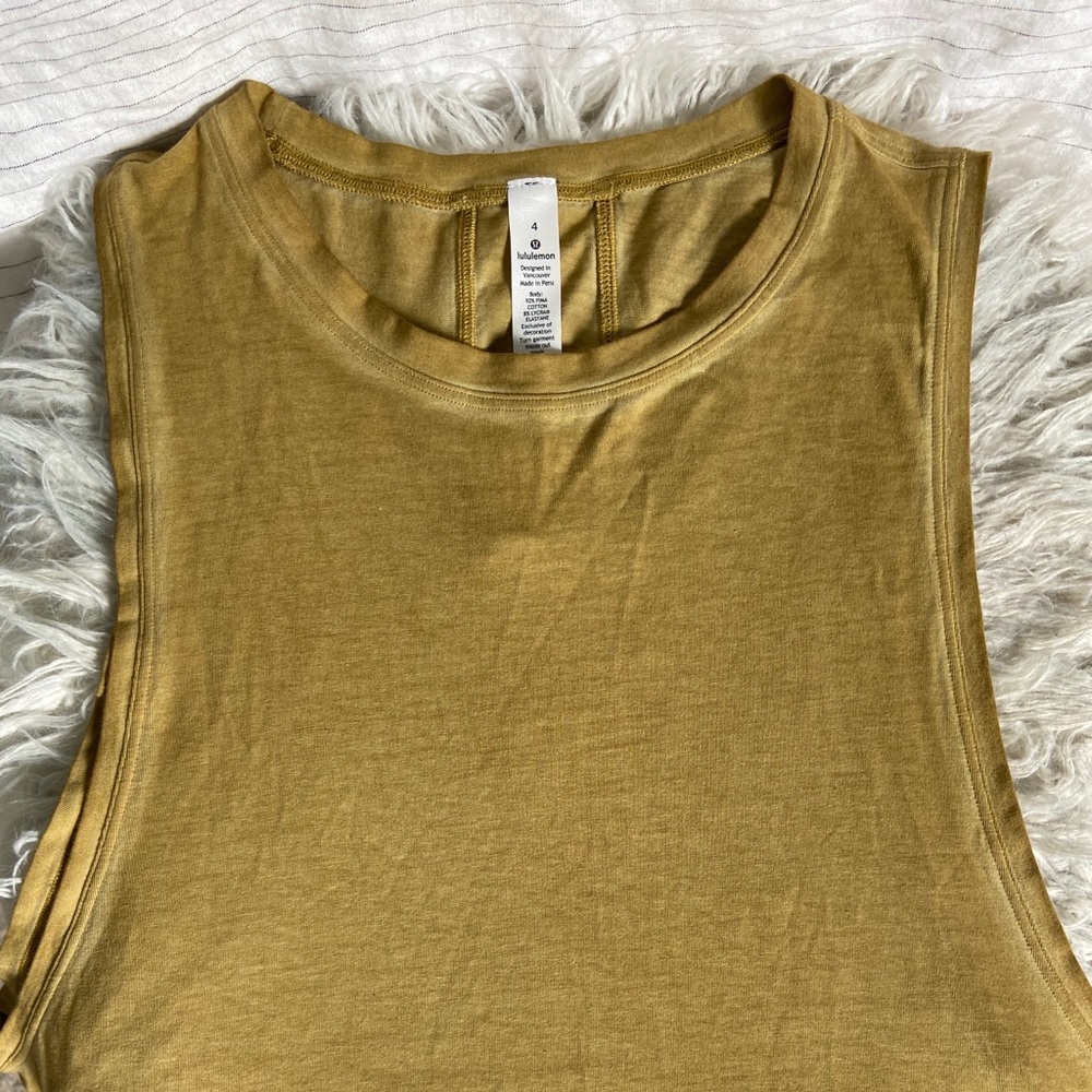 Muscle Love Crop Top (Mustard)